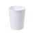 Eurysman Small Platic 2 Gallon Trash Can – Compact Wastebin for Bathroom, Kitchen, Office, Home Use Hand- White
