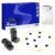 Evapure Magnetic Chess Game Set with 20 Magnetic Stones, Portable Table Game for Travel Camping & Outdoor Use Compact Tactical Boardless Play Set for Family Tabletop, Picnics & Parties Seamless Gaming
