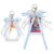 EVERJOYCRAFT 2 Sets Photocard Holder with Pearl Bow Cute Badge Holders