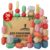 EVERSMART 36 Pcs Wooden Stacking Blocks – Montessori Toys for 1 2 3 4 5 6 Year Old Toddlers and Kids, XL Rocks, No Choking Hazard – Sensory STEM Building Stones, for Girls and Boys