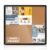 EVERSUPPLY 28×26 in Enclosed Bulletin Board Message Notice Cork Board
