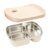 Everyday Lunch Container with Stainless Steel Inner Tray Divided Meal Storage Lid for Campus Commutes Routine Home Use Meal Prep Separated Foods Lunch Organizer
