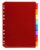 Exacompta – Ref 3908E – Box of 10 Translucent Polypropylene dividers with 8 Neutral tabs – with Label Holder – Comes with a Sheet of Removable Labels – A4 Size to File