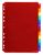 Exacompta – Ref 3912E – Box of 10 Translucent Polypropylene dividers with 12 Neutral tabs – with Label Holder – Comes with a Sheet of Removable Labels – A4 Size to File
