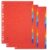 Exacompta Pack of 3 divider sets flexible card 12 blank tabs A4