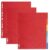Exacompta Pack of 3 divider sets flexible card 6 blank tabs A4 Maxi