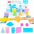 EXBEPE 3D Geometric Solids Geometric Shapes 8 Solids Shapes and 1 Cylinder Cone Volume Surface Area Demonstrator Set Teacher Aids Math Helper School Supplies