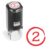 ExcelMark Grade Score 2 – Self-Inking Round Teacher Stamp – Red Ink