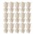 EXHUMKY 30pcs DIY 3D Flower Wooden Cutouts for Crafts, Unfinished Khaki Wood Slices with Tulip Shapes, Versatile Decor Piece for Spring Party Crafts and Easter Table Decoration, Nurtures