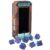 Exodus RPG: Dice Set – 8 Piece Polyhedral RPG Die, Blue & Purple Speckled, Silver Numbering & Icons, Collectible, Sci-Fi Roleplaying Game Accessory