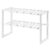 Expandable Under Sink Organizer, 2-Tier Adjustable Cabinet Shelf, PP and Stainless Steel, White