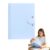 Expanding File Organizer with 8 Pockets, Blue