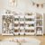 EXPERLAM 3-in-1 Kids Toy Storage Organizer, White Solid Wood, White Bins