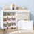 EXPERLAM Toy Storage Organizer, 9 Bins, 2 Drawers, Toy Chest, White Bins