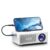 Exquisite Portable Mini Projector, Native 480P, Supports 720P HD Input, Built-in Speaker, USBAV Wired Connection, Designed for Home Theater, Office and Gaming