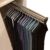 Extendable Pull-Out Trousers Rack – 30-80cm Closet Organizer Rod, Space-Saving Clothes Hanger for Pants & Coats, Efficient Wardrobe Storage Solution