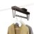 Extendable Pull Out Closet Rod, Sliding Wardrobe Closet Rod, Adjustable Clothing Organizer Holder, Extendable Wardrobe Rail Tube Rod, Load-Bearing 25kg (36CM)