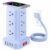 Extension Cord with Multiple Outlets, SMALLRT Outlet Extender with 12 AC Outlets 4 USB, 6.5FT Power Strip Tower for Home Office Supplies, Blue