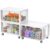 Extra Large Storage Drawer Cart with Wheels, Stackable Storage Boxes 3 Tier-4 Drawer Clear Plastic Organizer Container Rolling Cabinet for Art Crafts Supplies Under Desk Home Office Bedroom Bathroom