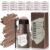 Eyebrow Stamp Stencil Kit – 24PCS Eyebrow Stencils for Perfect Brow, Eyebrow Stamp Long-lasting Waterproof & Smudge-Proof, Eyebrow Kit with Eyebrow Brush for Thin & Thick Brow (Medium Brown)