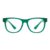 Eyekepper Reading Glasses Men, Readers for Women, 2.00 Square Green