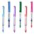 EYEYE Roller Ball Pen Extra Fine Point 6 Assorted Colors, Needle Rollerball Pens 0.5mm Quick Dry, Liquid Ink Pens Fine Point Smooth Writing Pen for Journaling, Note Taking, Office, Doodling & Gifts