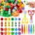 EZdhuawuse Crayon Sensory Bin Fillers, 321Pcs Back to School Fine Motor Set