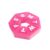 Ezy Dose Weekly (7-Day) Pill Organizer, 7-Sided Medicine Planner, Pink