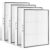 F321 Air Filter 16 x 19 x 2 Replacement Filter Compatible with Dri-Eaz DefendAir HEPA 500 Air Scrubber (Model F284) and 500cfm Air Clean Air Purifier -4 Pack