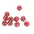 Fabater 12 Sided Dice Set, 40 Pieces Clear Numbers Prevent Oxidation Polyhedral Dice, Game Set with for Board Games Teaching (Red)