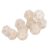 Fabater 12 Sided Dice Set, 40 Pieces Clear Numbers Prevent Oxidation Polyhedral Dice, Game Set with for Board Games Teaching (White)