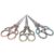 Fabater 3Pcs Retro Scissors DIY Sewing Supplies Stainless Steel Zinc Alloy Embroidery Scissors Craft Tailor Bronze Brass Color with Tassel for Sewing Embroidery Beauty Trimming