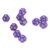 Fabater 40 Pcs Polyhedral Dice Set Clear Numbers Prevent Oxidation 12 Sided Dice for Game Teaching, Board Games, School Supplies (Purple)