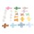 Fabater 8 Pcs Clear Geometric Solids with Folding Cards, Transparent 3D Shapes with Removable Lids for Volume Measurement, Educational STEM School Supplies for Kids Math Learning