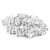 Fabater Acrylic Letter Cube Beads, 300Pcs, AZ, 6mm, White