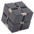Fabater Handheld Fidget Toy Aluminum Alloy , Stress Relief Desk Toy for Anxiety ADHD, Lightweight Pocket , Black (Black)