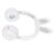 Fabater Rabbit Ear Headphones, Bluetooth 5.0 Kids Wireless Headset Over Ear Headset with LED Lights Folding Design for Children 3 Years Old Online Learning PC Tablet (White)