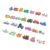 Fabater Wooden Alphabet Traffic Puzzles, Real Wood Construction ABC Letter Traffic Puzzles, ABC Peg with 26 Alphabet Blocks 26 Blocks Vibrant Cartoon Graphics Hand Eye
