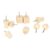 Fabater Wooden Push Pin, 30 Pcs, Natural Wood, Easy Removal