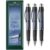 Faber-Castell Grip Plus Ball Ballpoint Pen M, Blue Ink, Navy Blue Pack of 3