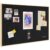 Fabric Bulletin Board 30×20 inches, Golden Aluminum Framed Wall Pin Board