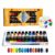 Fabric Paint Set, 12 Colors 12ml Tubes with Brushes and Palette