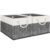 Fab totes Storage Bins 2-Pack, Foldable Storage Baskets for Organizing Toys, Books, Shelves, Closet, Large Storage Box with Rope Handles, Sturdy Organizer Bins, White & Black