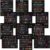 Faccito 12 Pcs Math Poster for Classroom Wall 10×12, Blackboard, Black