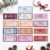 Faccito 240 Pcs Christmas Ticket Style Bookmarks Bulk Gift 5.9 x 2.4 Inches Decorative Reading Page Markers Bookish Book Tracker Book Club Reading Party Supplies for Books Club Women Teacher Library