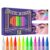 Face Paint Markers – 12-Pieces UV-Activated Makeup Coloring Crayons