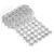 Faceted Flower Mesh Ribbon Trim, Silver, 3.94 in Wide, 10 Yard