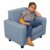 Factory Direct Partners SoftScape Inspired Playtime Classic Reading Chair, Children’s Commercial-Grade Upholstered Furniture for Home, Daycare, Preschool; Modern Design – Powder Blue, 14472-PB