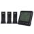 Fafeicy Digital Wireless Weather Station Thermometer with Color Alarm LCD Display for Indoor Outdoor Temperature Humidity Monitoring