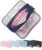 FAHZON Cute Pencil Case, 3 Large Compartments Pencil Pouch, Elastic Pen Slots&Mesh Pockets for Stationery, Pencil Bag for School Supplies with Zipper for Girls Boy Women Teens Adults-NavyBlue